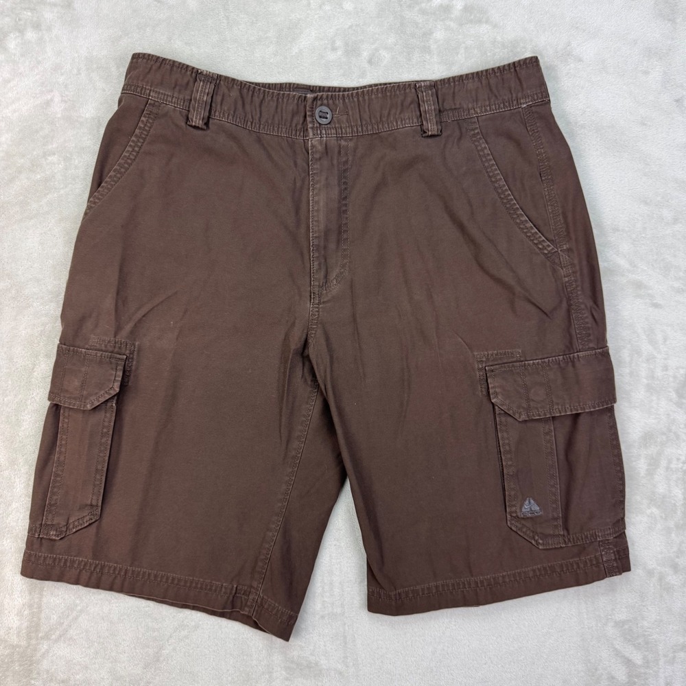 Nike ACG Cargo Shorts Mens 36 Brown Relaxed Utility Gorpcore Hiking Outdoor